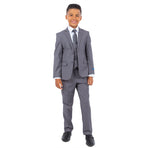 Perry Ellis Boy's 5pc Solid Suit Perry Ellis