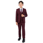 Perry Ellis Boy's 5pc Solid Suit Perry Ellis