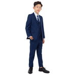 Perry Ellis Boy's 5pc Solid Suit Perry Ellis