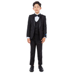 Perry Ellis Boy's 5-Piece Solid Tuxedo Suit Perry Ellis