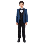 Perry Ellis Boy's 5-Piece Solid Tuxedo Suit Perry Ellis