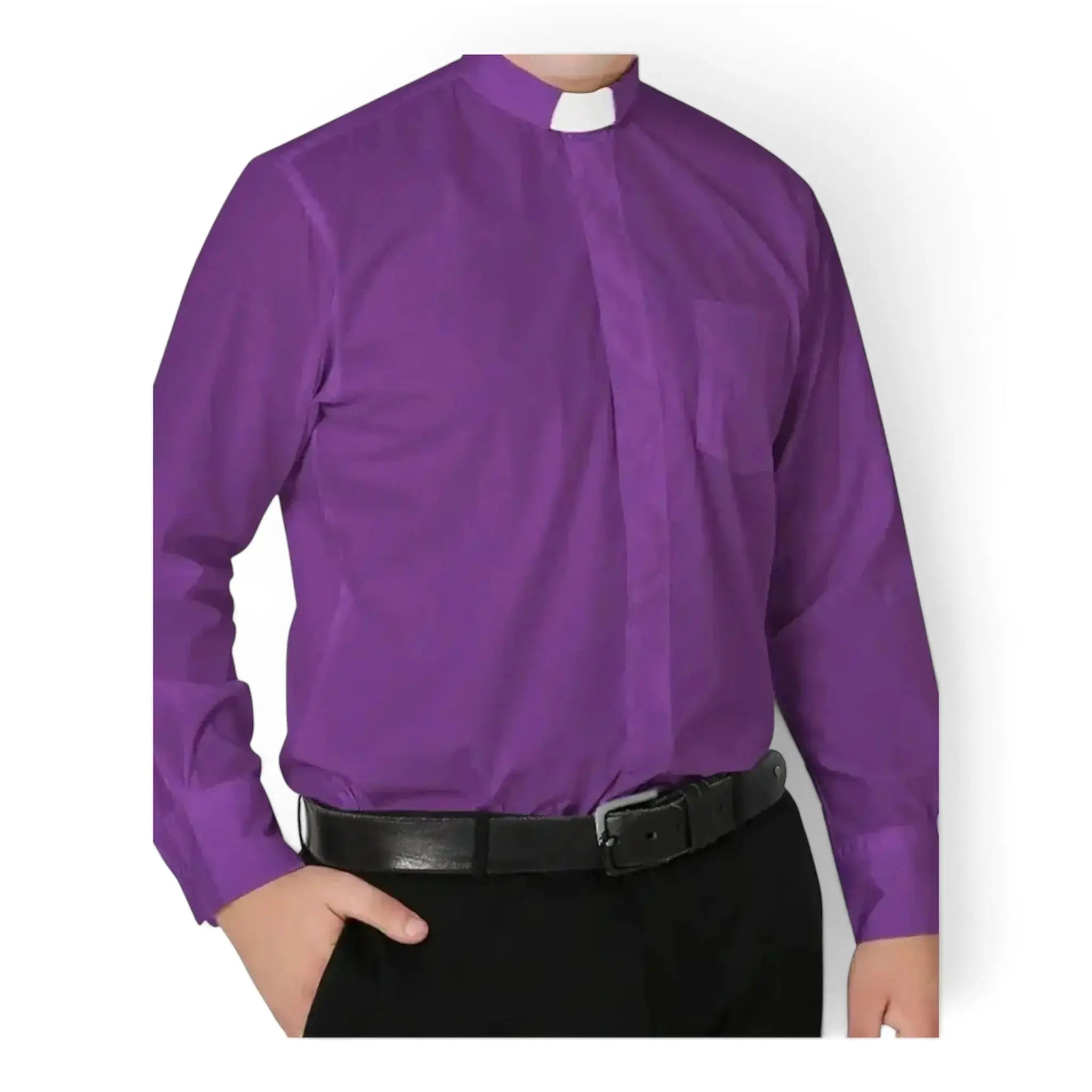 Men's Tab Clergy Shirt M & R Clothing  M & R Clothing mens-dress-shirts