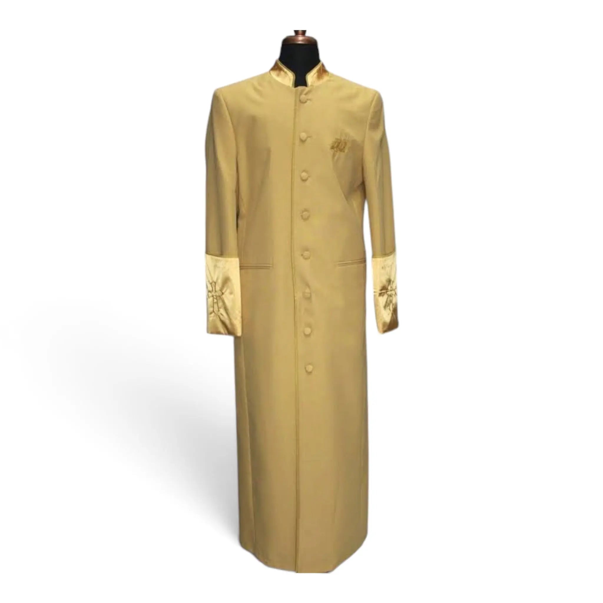 Men’s Cassock Style Clergy Robe with Stole M & R Clothing  M & R Clothing Clergy