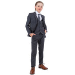 Stacy Adams Boy's 5pc Solid Suit Stacy Adams
