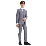 Stacy Adams Boy's 5pc Solid Suit Stacy Adams
