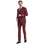 Men's Stacy Adams Hybrid-Fit 3pc Notch Lapel Suit Set, Jacket Vest and Pants