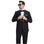 Men's Stacy Adams Hybrid-Fit 3-Piece Tuxedo Set | Shawl Collar Jacket, Vest & Pants