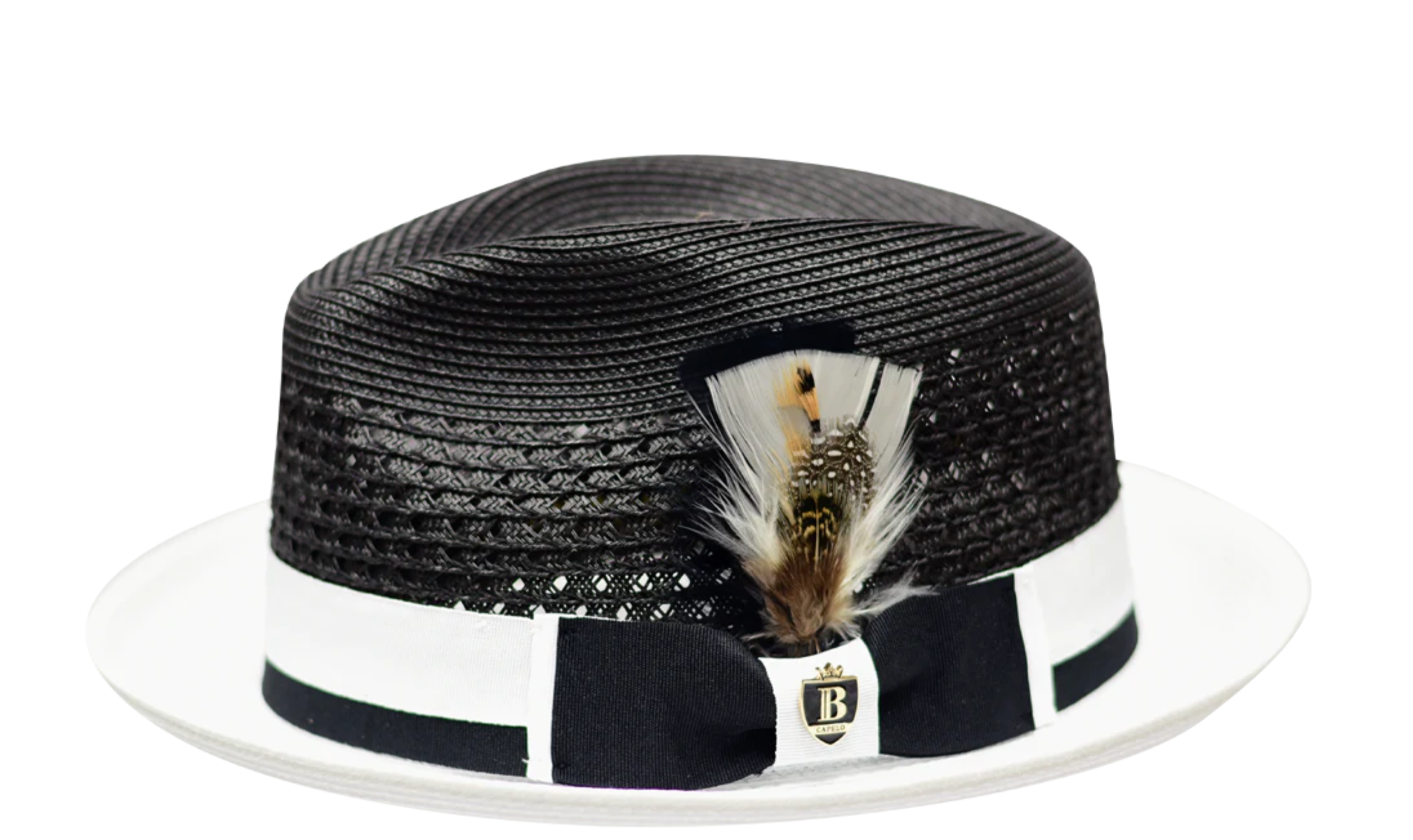 BELVEDERE Straw Fedora Hat by Bruno Capelo