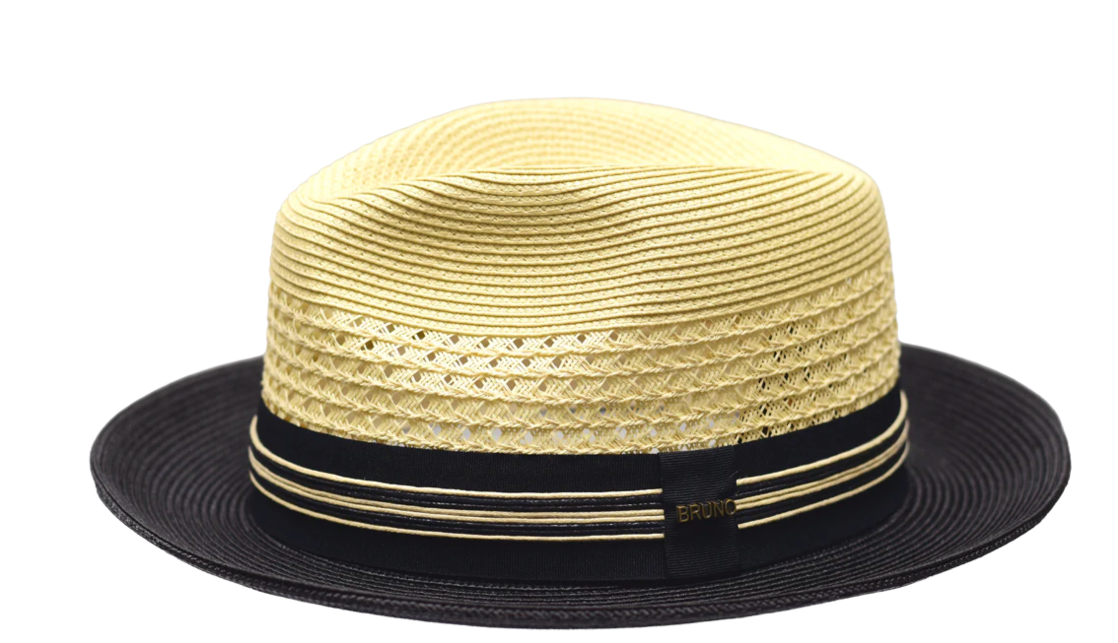 HOLLYWOOD Straw Fedora Hat by Bruno Capelo