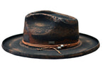 Orleans Wide Pencil Curl Brim Fedora by Bruno Capelo Bruno Capelo