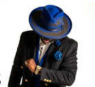 Orleans Wide Pencil Curl Brim Fedora by Bruno Capelo Bruno Capelo