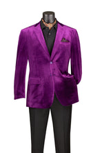 Solid Velvet Blazer M & R Clothing