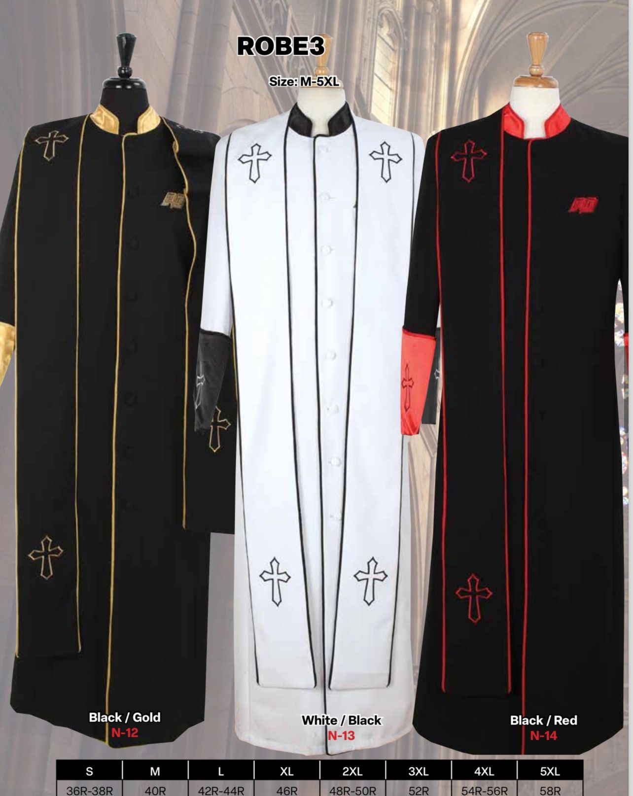 Men’s Cassock Style Robe