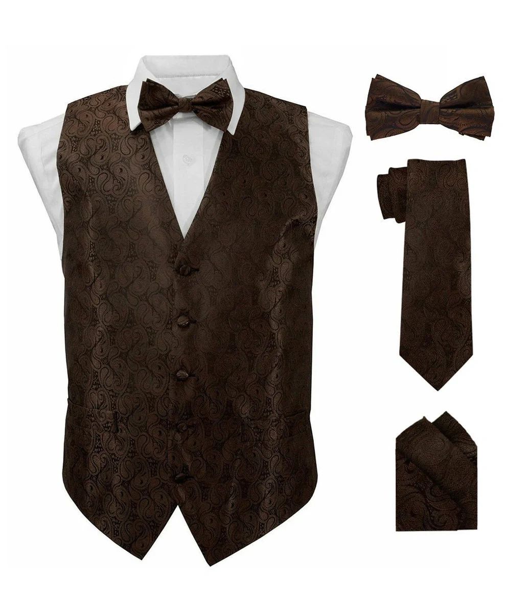 Paisley printed vest set