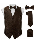Paisley printed vest set M & R Clothing