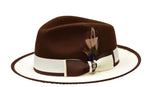 PRESTON 2-tone Fedora by Bruno Capello M & R Clothing