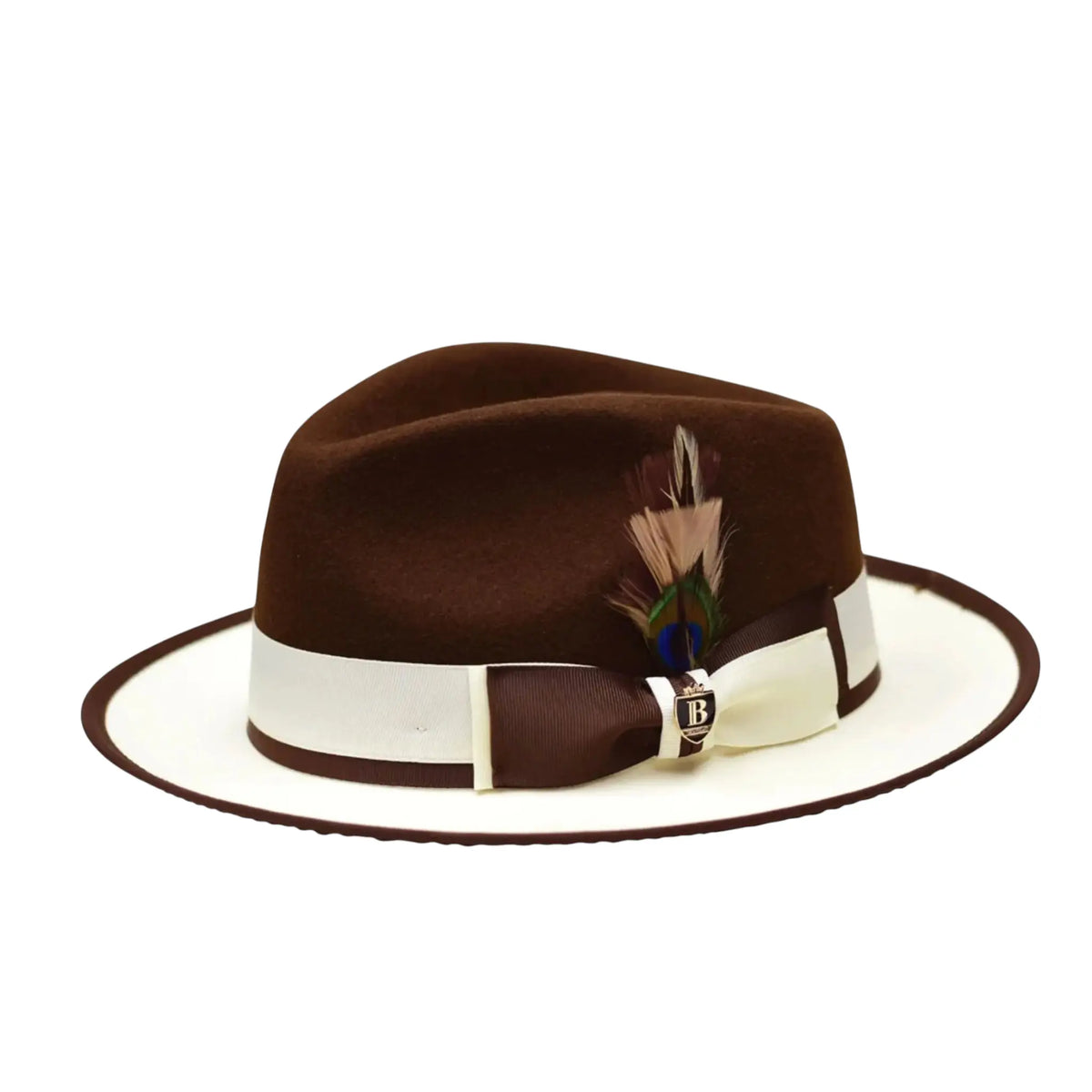 PRESTON 2-tone Fedora by Bruno Capello M & R Clothing