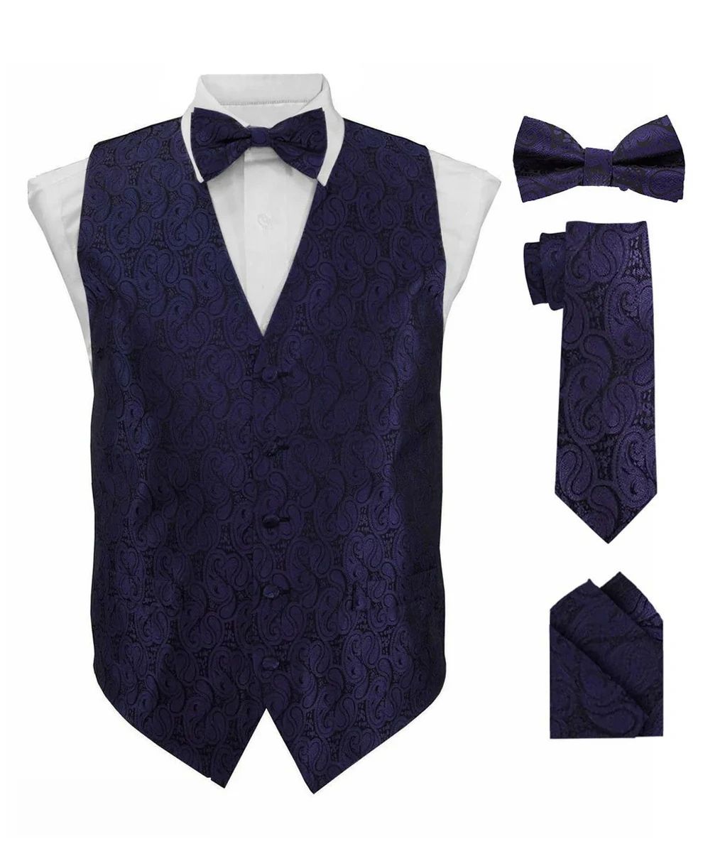 Paisley printed vest set