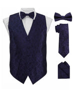 Paisley printed vest set M & R Clothing