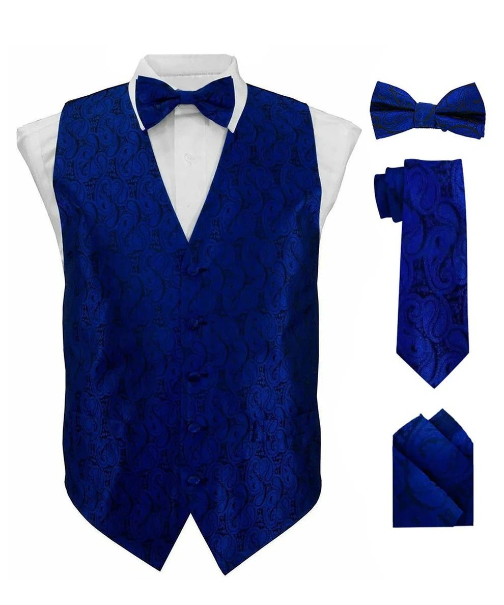 Paisley printed vest set
