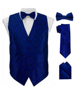 Paisley printed vest set M & R Clothing