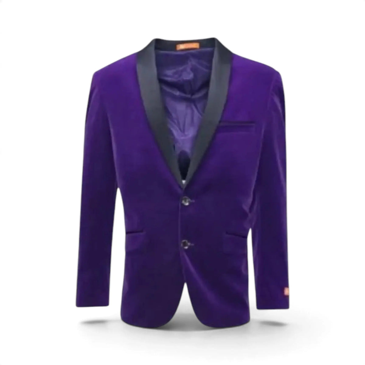 2 Button Velvet Blazer with Satin Lapel M & R Clothing  M & R Clothing Tuxedo-Jackets