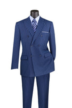 Men's Double Breasted Pinstripe Suit M & R Clothing