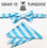 Stacy Adams Stripe Wedding Bow Tie Set