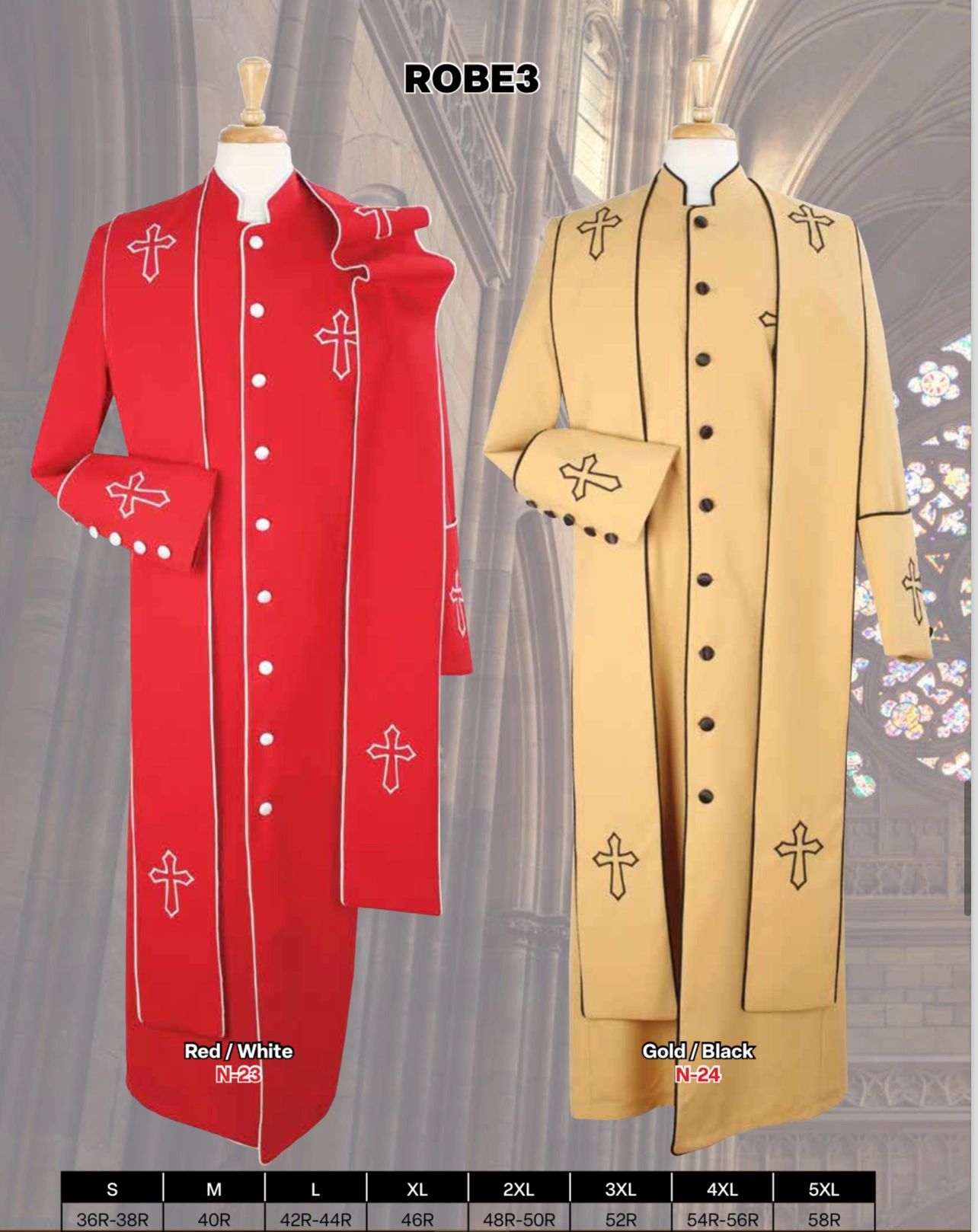 Men’s Cassock Style Robe