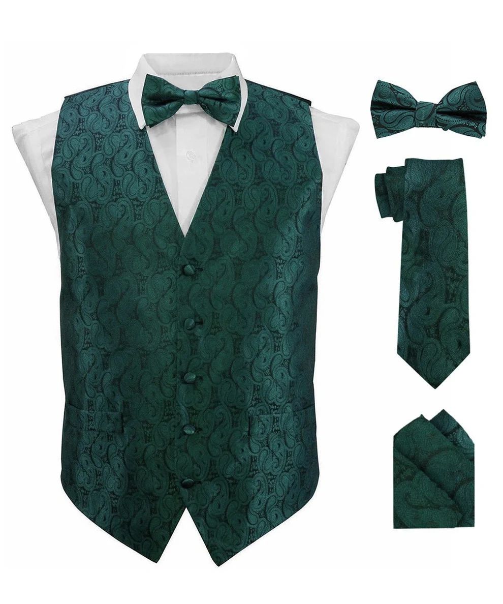 Paisley printed vest set