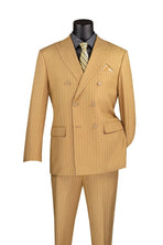 Men's Double Breasted Pinstripe Suit M & R Clothing