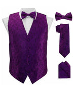 Paisley printed vest set M & R Clothing