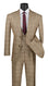 3-PC Plaid With Low Cut DB Vest