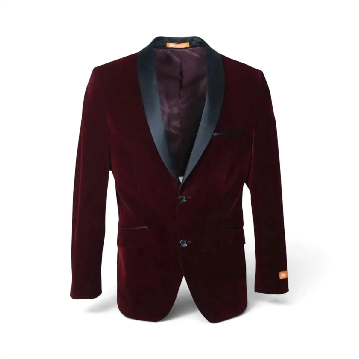 2 Button Velvet Blazer with Satin Lapel M & R Clothing  M & R Clothing Tuxedo-Jackets