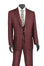 3-PC Plaid With Low Cut DB Vest