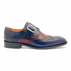 Mikey Augustino Two-Toned Monk Strap Buckle Shoe Augustino
