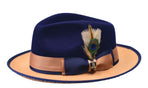 PRESTON 2-tone Fedora by Bruno Capello M & R Clothing
