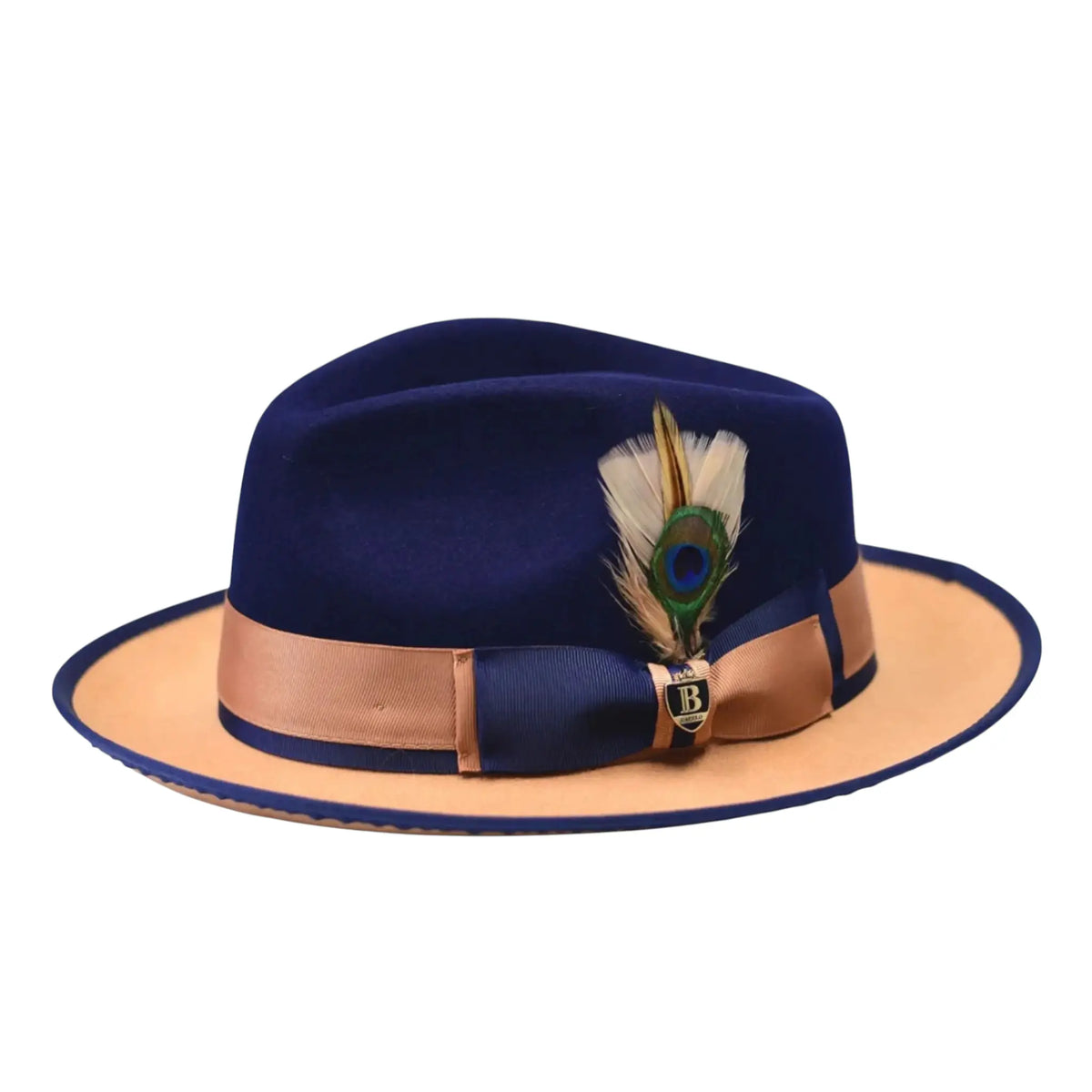 PRESTON 2-tone Fedora by Bruno Capello M & R Clothing