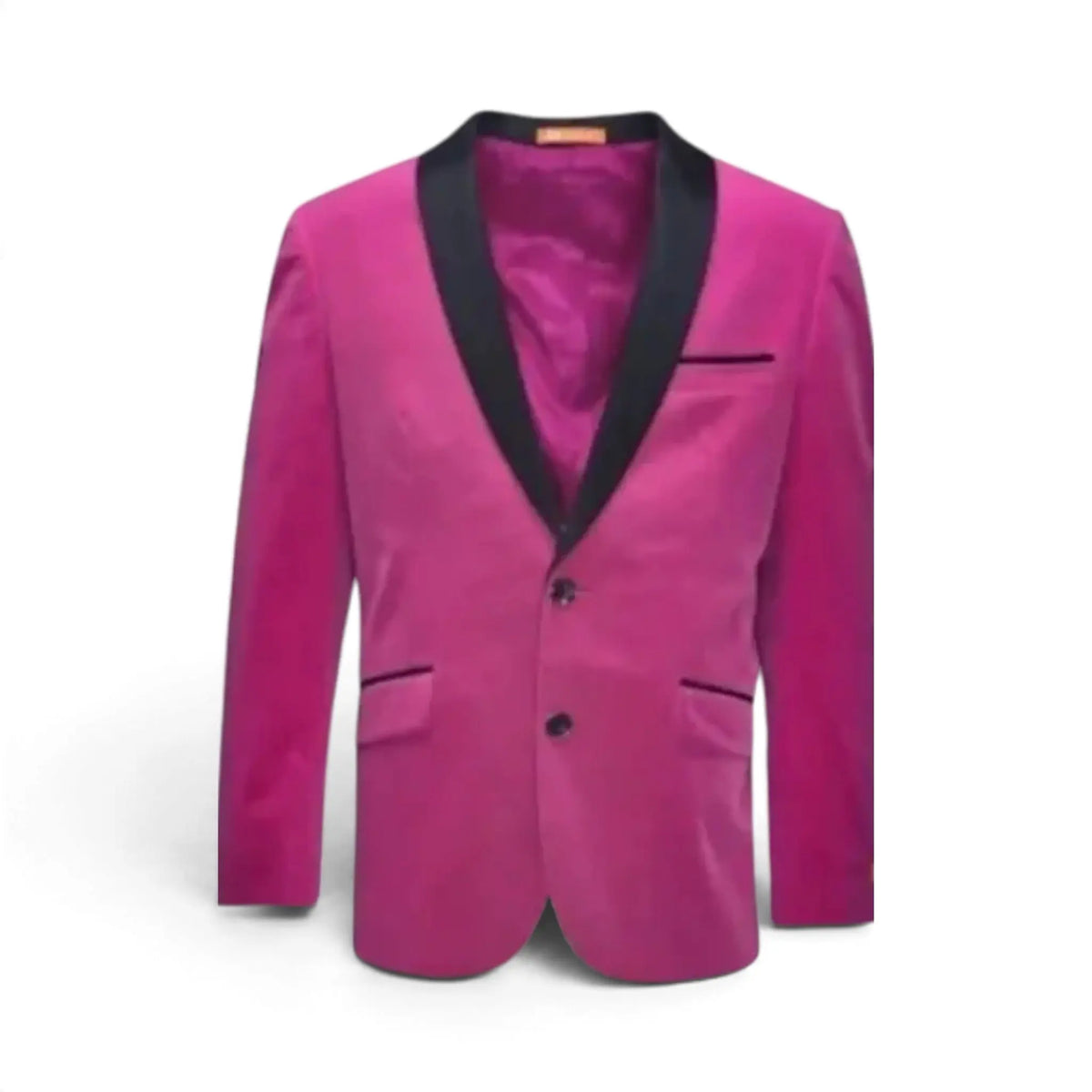 2 Button Velvet Blazer with Satin Lapel M & R Clothing  M & R Clothing Tuxedo-Jackets