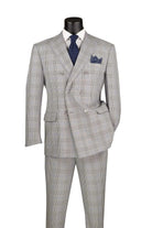 Double Breast Glen Plaid Suit M & R Clothing