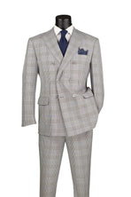 Double Breast Glen Plaid Suit M & R Clothing