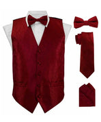 Paisley printed vest set M & R Clothing