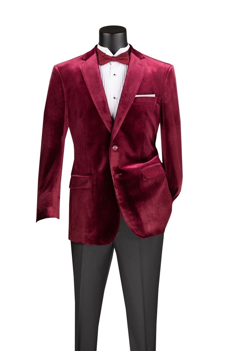 Solid Velvet Blazer