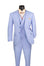 Modern Fit Texture Double Breast Vested Suit