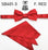 Stacy Adams Stripe Wedding Bow Tie Set