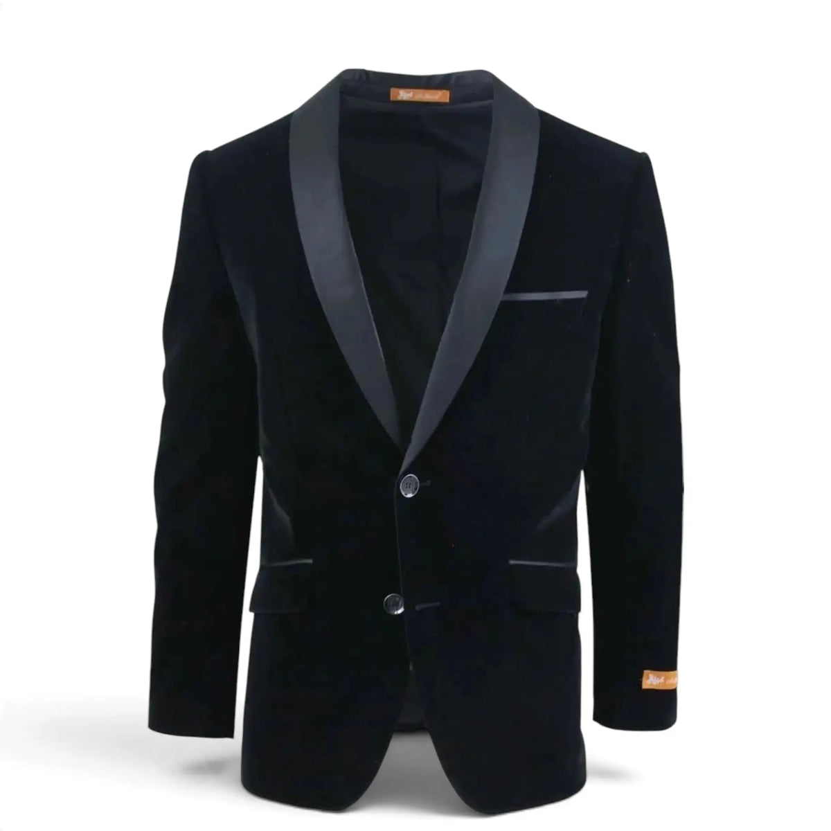 2 Button Velvet Blazer with Satin Lapel M & R Clothing  M & R Clothing Tuxedo-Jackets