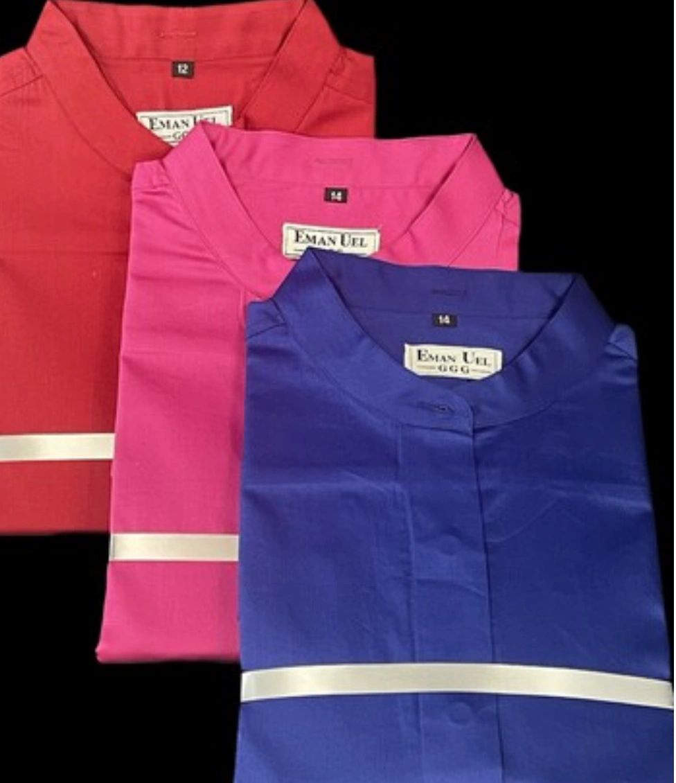 Ladies Short Sleeve Full Collar Shirt