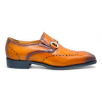 Elias Augustino Men Leather Loafer + Horsebit Buckle Augustino