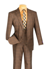 3-PC Plaid With Low Cut DB Vest M & R Clothing