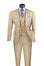 Modern Fit Texture Double Breast Vested Suit